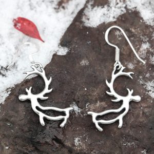 PORO, Sami reindeer, earrings silver 925