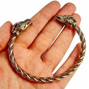 Celtic Dragon, bracelet, bronze