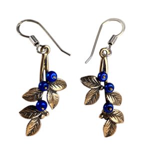 Bleuets, boucles d'oreilles, Bronze