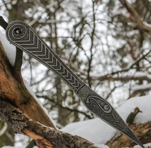 MUNINN etched throwing Knife - Set of 3