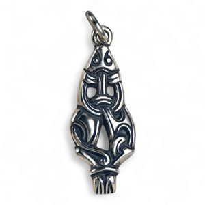 Martre, pendentif viking de style Borre, argent 925/1000
