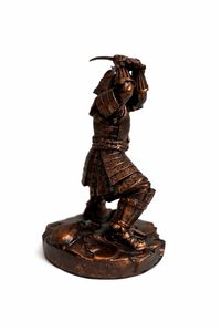 Samurai statuette 24cm