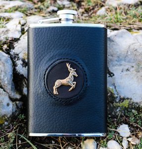 TASCHENFLASCHE, keltische Hirsche