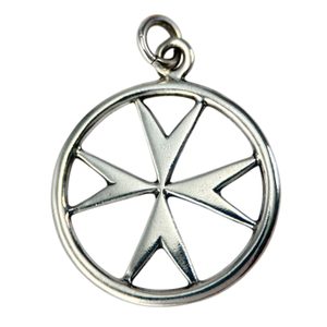 TEMPLAR CROSS, pendant, silver 925
