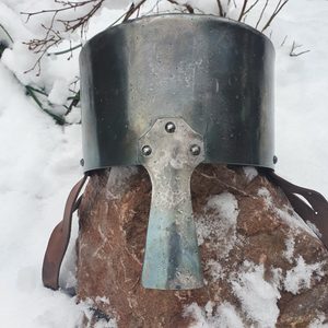 MEDIEVAL CRUSADER HELMET WITH NASAL, 13TH CENTURY - MEDIEVAL HELMETS{% if kategorie.adresa_nazvy[0] != zbozi.kategorie.nazev %} - ARMOUR HELMETS, SHIELDS{% endif %}