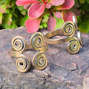 RING with spirals, Baltic, 10th century, bronze