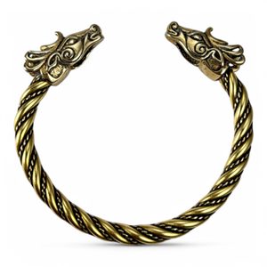 FIANNA, Celtic Deer, bracelet, brass