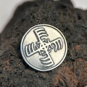 GINFAXI, Icelandic magical rune, silver
