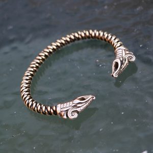 DREKI, Viking brass Bracelet braided