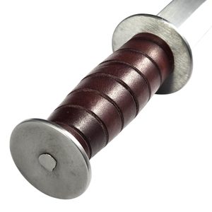 Rondel or Bollock dagger Praga, 14th century, blunt replica, brown