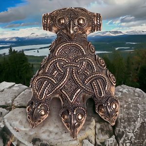 Corbeau THOR'S HAMMER, Hedeby, Haithabu, réplique, bronze