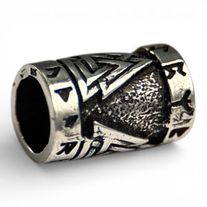 (Not Just) Beard Bead with Walknut, argent