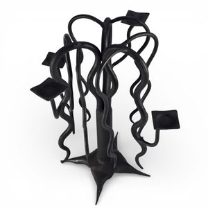 Forged candlestick, willow