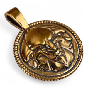 TRIGLAV Slavic God, bronze pendant