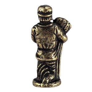 Paysan, figurine, zinc, laiton ancien