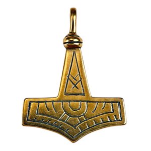 GOTLAND, Thor's Hammer, bronze amulet
