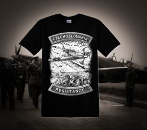 CZECHOSLOVAKIA - Widerstand, T-Shirt, schwarz