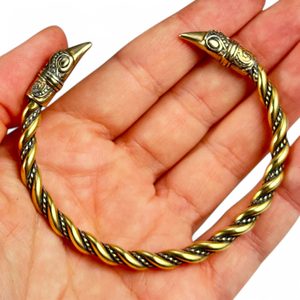VIKING CROW, Mammen, raven, bracelet, brass