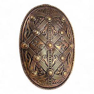 Broche tortue viking, bronze