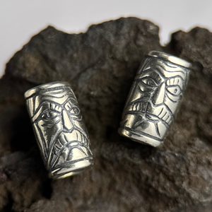 VIKING BEARD RING - Greybeard, silver