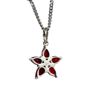 ERYDA, silver pendant, garnet Ag 925/1000