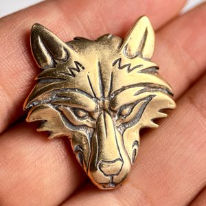 VUK, Wolf Head, bronze pendant