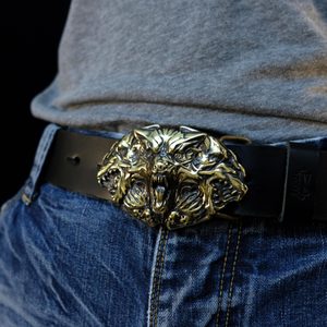 CERBERUS, boucle de ceinture, laiton