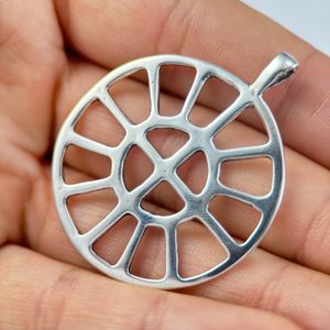 SOLAR WHEEL - TARANIS WHEEL, Hallstatt, silver replica, Ag 925