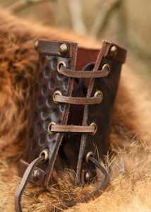 Pictish boar, leather muzzle and brass