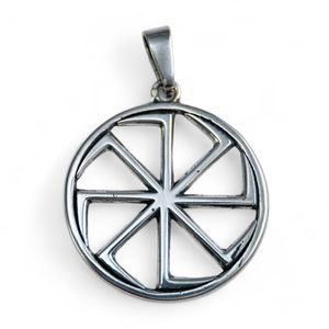 KOLOVRAT, slawischer Talisman aus Silber, Ag 925