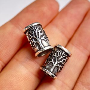 TREE OF LIFE - silver bead (not only) for beard Ag 925
