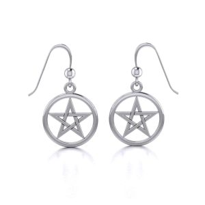 SILVER PENTACLE EARRINGS - ET-293 - PENDENTIFS{% if kategorie.adresa_nazvy[0] != zbozi.kategorie.nazev %} - BIJOUX EN ARGENT{% endif %}