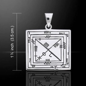 FIONN'S OGHAM SQUARE SILVER PENDANT, AG 925, 10 G - PENDANTS{% if kategorie.adresa_nazvy[0] != zbozi.kategorie.nazev %} - SILVER JEWELLERY{% endif %}