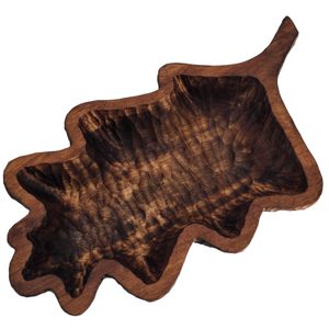 OAK LEAF, hand carved dish