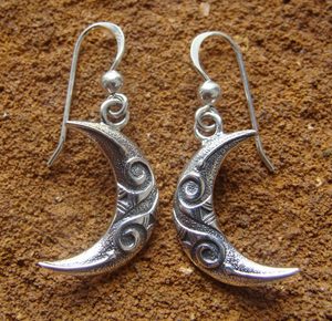 CELTIC MOON EARRINGS