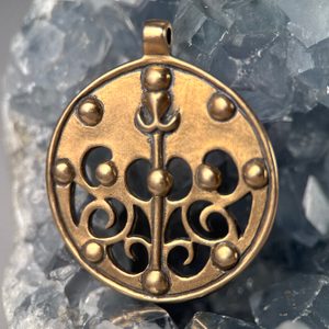 Pendentif celtique en bronze La Tene Dragon ou Sanglier, localité de Skryje, Bohême centrale