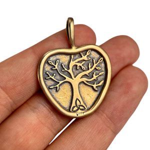TREE OF KNOWLEDGE, bronze pendant