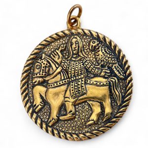 MEDIEVAL FALCONER Moravia Magna Bronze Pendant