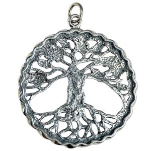 EICHE - heiliger Baum des Lebens Anhänger Silber 925, 17g