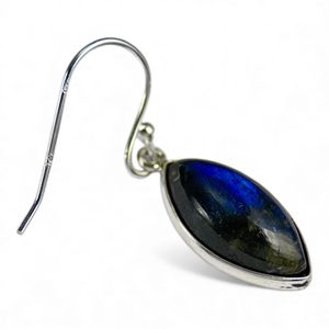 CLEOPATRA, silver earrings, labradorite, Ag 925/1000