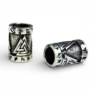 (Not Just) Beard Bead with Walknut, argent