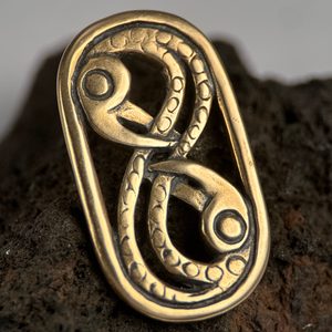 HUGINN AND MUNINN, bronze pendant