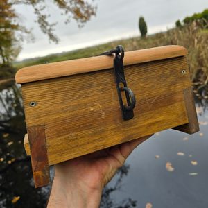 Historical medieval chest, wooden