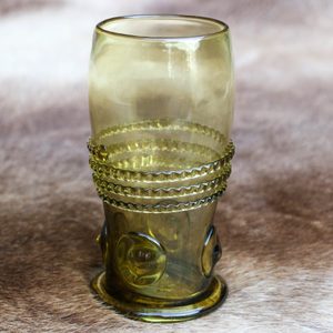 ARCADA, historical green glass - Set of 2