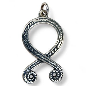 TROLL CROSS, Odal Rune, pendant, sterling silver