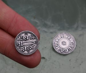ERIC BLOODAXE, Northumbria, year 952 Replica Viking Coin, Silver 925