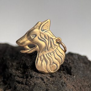 Czech Border Patrol Dog, 1930, bronze pednant