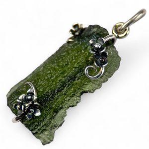 KVETA, pendant - Moldavite, silver 925/1000