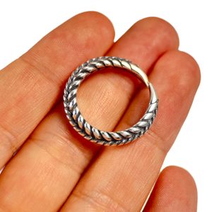 Wikinger-Ring gestrickt, Silber, Ag 925