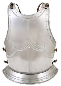 Armure Gothique, Plastron et Dos, acier d'1,2 mm d'épaisseur